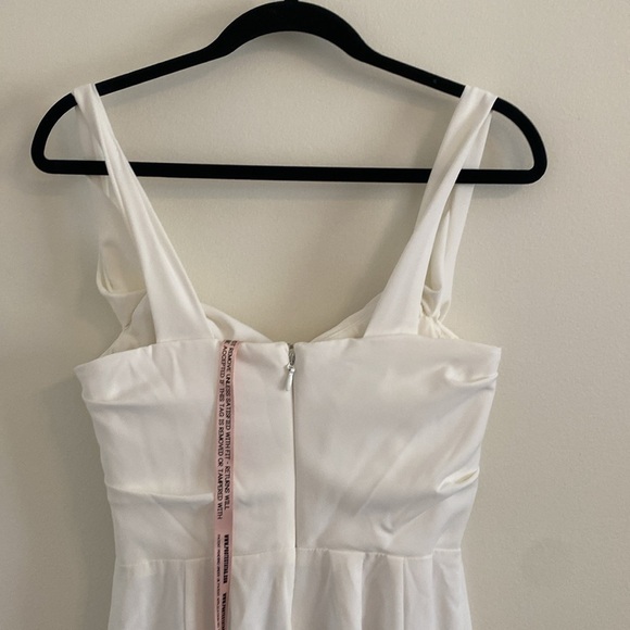NWT House of CB Micaela Ivory White Draped Corset Midi Dress size Medium - Picture 8 of 11